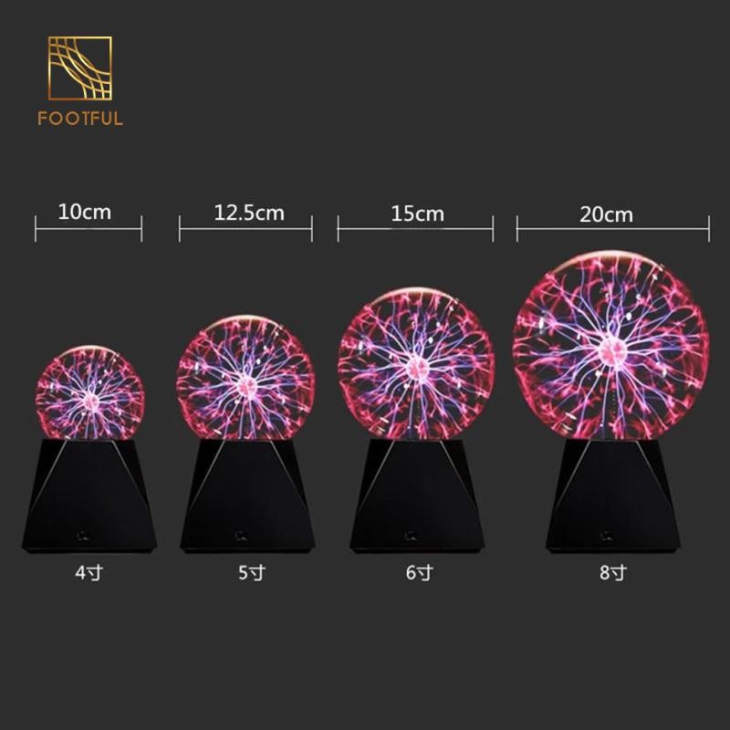 Đèn bàn quả cầu Plasma pha lê lấp lánh cho bữa tiệc Disco