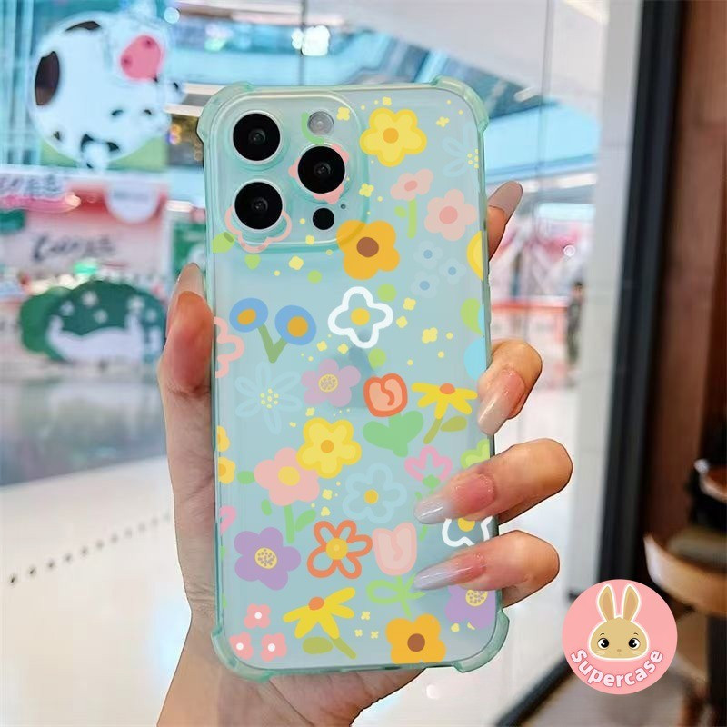 Ốp điện thoại mờ hình hoa đầy màu sắc cho Infinix Smart 9 8 Pro 7 6 5 2021 2020 Tecno Spark 20 20C 10 10C Go 2024 5G 4G Ốp lưng mềm hoạt hình Vỏ điện thoại mờ chống sốc dễ thương