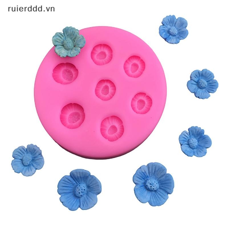 # ruierdd # 1Pc Hoa Anh Đào Khuôn Silicon Hoa Đào DIY Trang Trí Bánh Khuôn Mousse Sô Cô La Khay Đá Khuôn Nướng Bánh Nhà Bếp.