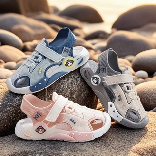 Dép sandal thể thao cho bé – Thiết kế bọc mũi thoáng khí, đế mềm chống trượt, đi chơi hè