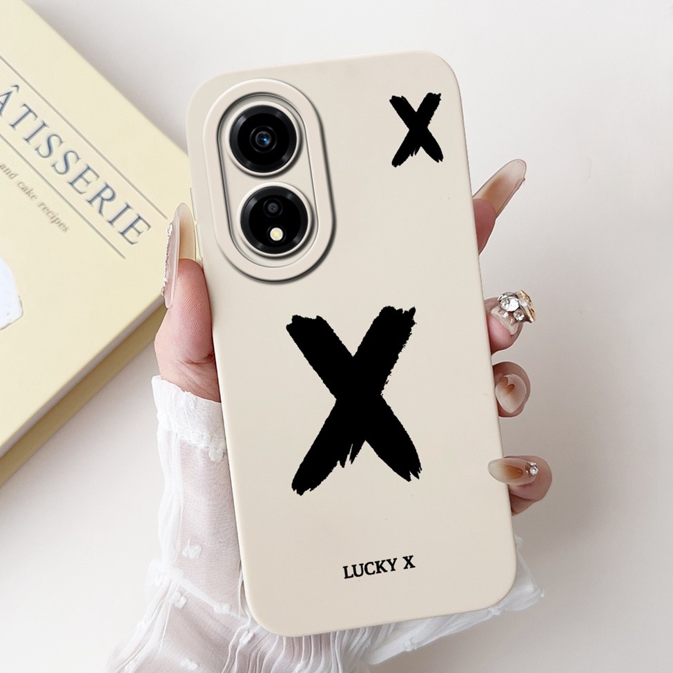 Ốp điện thoại Honor X5Plus WOD-LX1 WOD-LX2 WOD-LX3 Honor X5 Plus Ốp lưng thời trang đơn giản Thiết kế họa tiết A-Z Ốp lưng chống sốc bằng silicon