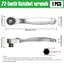 Bộ mũi tuốc nơ vít MONOSTYLE, Bộ cờ lê Ratchet xoay nhanh Mini, Dụng cụ cầm tay 72 răng thực tế hai chiều cho các không gian bị giới hạn