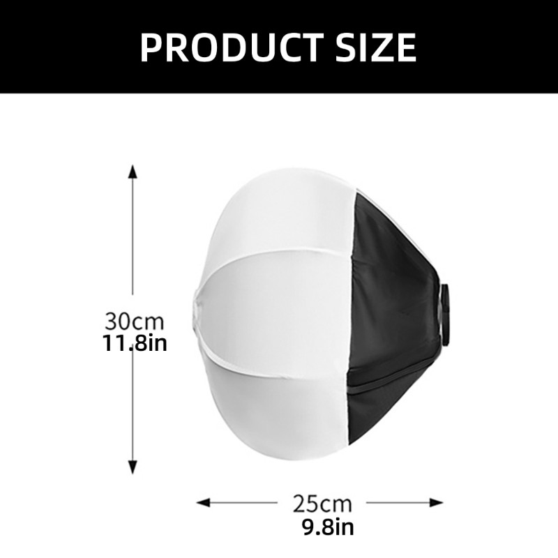 Redbaiaa1 30cm Softbox Mini Bowen Mount Bộ khuếch tán ánh sáng tốc độ để chụp ảnh