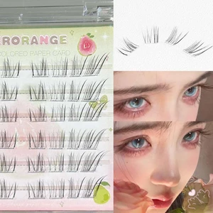 Lông mi giả lâu trôi màu đen DIY Thin Band Resuable Lash để mua sắm Hẹn hò Sử dụng hàng ngày