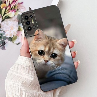 Vỏ điện thoại Tecno Pova 2 LE7 / Pova 3 LF7n họa tiết hoa thanh lịch, TPU silicon mềm