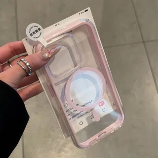 Ốp điện thoại hút từ tính khung màu nâng cao cho iPhone16 15 14 13 12 11 Pro Max bảo vệ camera chống sốc chống rơi mặt sau mềm