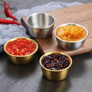 Bát nhúng nước sốt YOWEI 304 Cốc nhúng nước sốt tròn Đĩa 50 / 60ml Cốc gia vị tái sử dụng Cốc nhúng VN