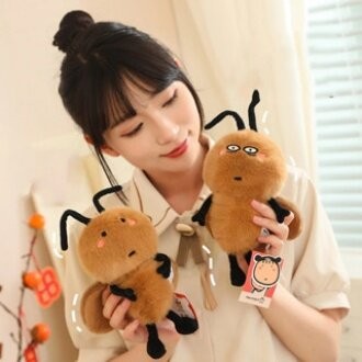 18cm lông mịn Ngộ nghĩnh Gián Sang Trọng Móc Khóa Hoạt Hình Gián Nhồi Bông Búp Bê Mặt Dây Chuyền Xe Chìa Khóa Ba Lô Túi Trang Trí Trẻ Em Quà Tặng Mới