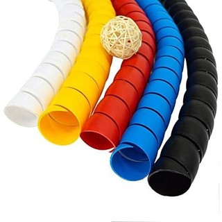 Bảo vệ tay áo cáp xoắn ốc Vỏ dây chống cháy Bọc bảo vệ ống thủy lực Chất liệu PP chống mài mòn Chiều dài 1M Đường kính 8 22mm nhựa dễ sử dụng phù hợp dùng trong gia đình xưởng sửa chữa và mang theo tiện lợi