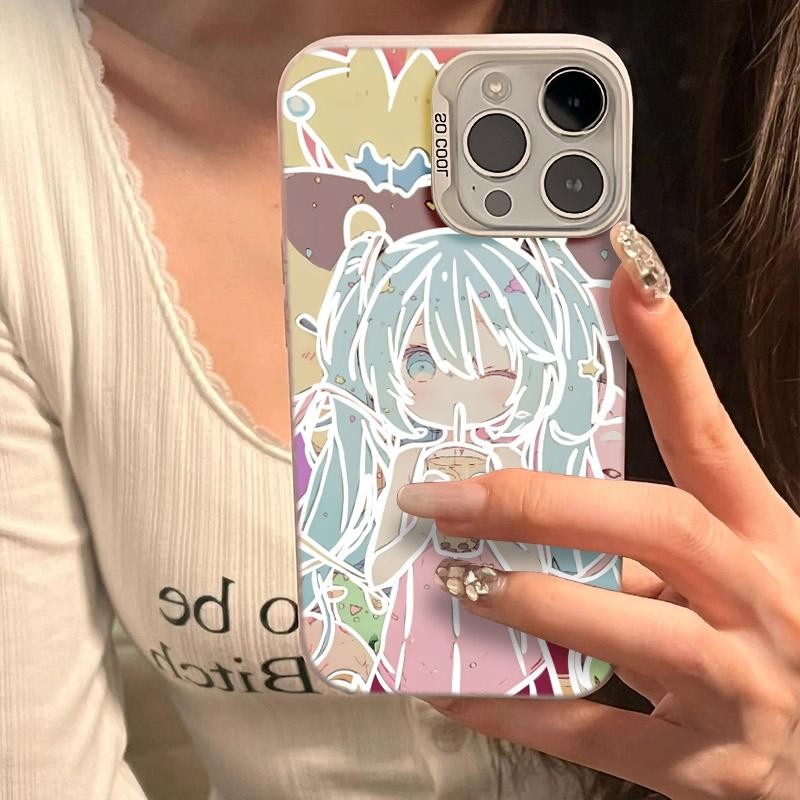 Ốp lưng iPhone hình Hatsune Miku công nghệ IMD chống trầy xước | Tương thích iPhone 16/15/14/13/12/11 Pro Max/XR/XS Max