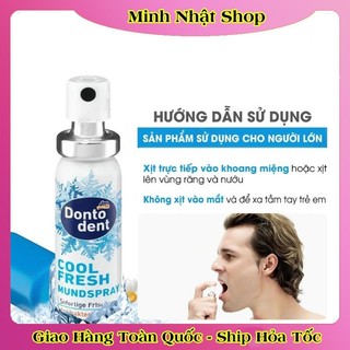[DATE MỚI ĐỦ BILL] XỊT THƠM MIỆNG DONTODENT 15ML KHÁNG KHUẨN CỦA ĐỨC