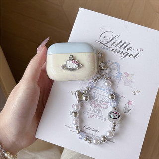 Queen Dowager KT Cat cho AirPods 1 / 2 3 Pro Pro2 pro3 Airpod4 Bộ tai nghe Vỏ bảo vệ Bluetooth không dây AirPods Pro i3 i4 pro3 Vỏ bảo vệ tai nghe