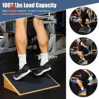 HILABEE Gỗ Slant Board Bê Cáng Chân Cáng Chống Trơn Trượt Cho Đầu Gối Mắt Cá Chân Gót Chân Bảng Dành Cho Squat Tập Pilates