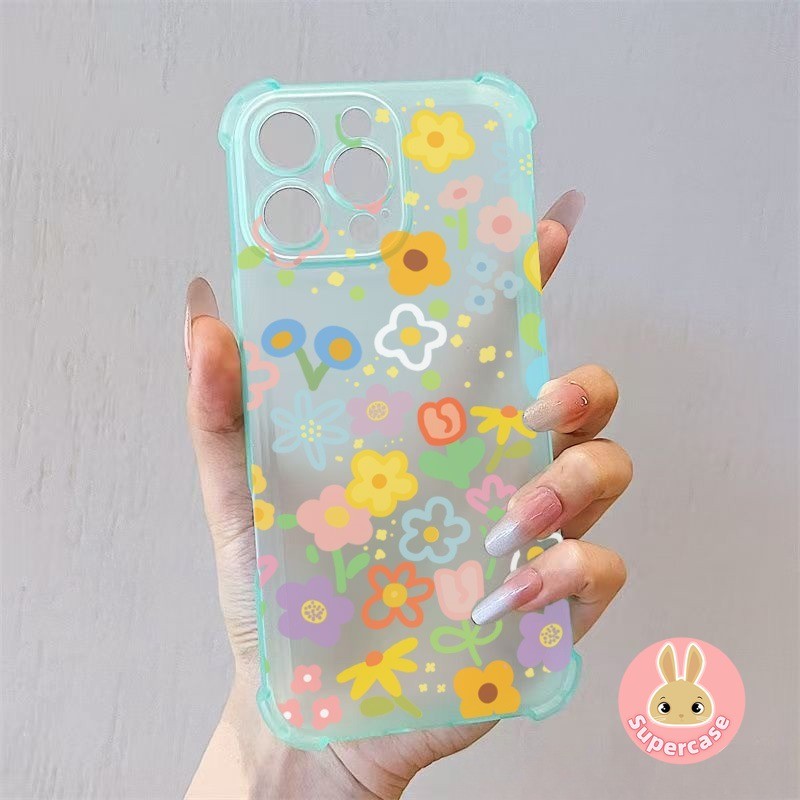 Ốp điện thoại mờ hình hoa đầy màu sắc cho Infinix Smart 9 8 Pro 7 6 5 2021 2020 Tecno Spark 20 20C 10 10C Go 2024 5G 4G Ốp lưng mềm hoạt hình Vỏ điện thoại mờ chống sốc dễ thương