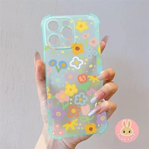 Ốp điện thoại mờ hình hoa đầy màu sắc cho Infinix Smart 9 8 Pro 7 6 5 2021 2020 Tecno Spark 20 20C 10 10C Go 2024 5G 4G Ốp lưng mềm hoạt hình Vỏ điện thoại mờ chống sốc dễ thương