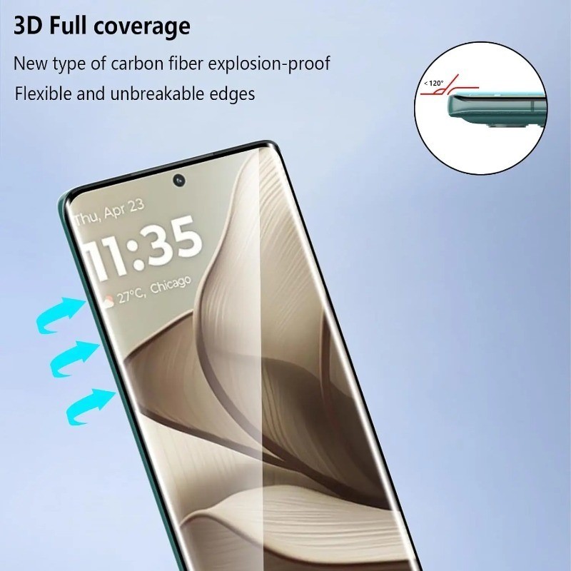 1-3 Chiếc Kính Cường Lực Cho Motorola Edge 60 50 40 30 2020 Pro Fusion Ultra Neo Edge + 2025 2024 2023 2020 Tấm Bảo Vệ Màn Hình Full Cover Kính Bảo Vệ Cong Phim Cạnh Đen