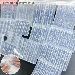 [savemoneyeveryday] Váy kem nơ ruy băng 3D Khuôn Acrylic Trang trí móng tay nghệ thuật DIY Thiết kế khuôn silicon nghệ thuật làm móng mẫu cho móng tay quyến rũ [vn]