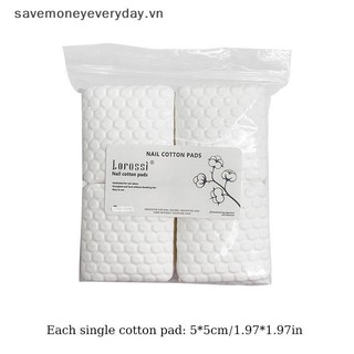 [savemoneyeveryday] 200 / 500 Chiếc Miếng Lót Bông Móng Tay Tẩy Sơn Gel Làm Sạch Khăn Ăn Làm Móng Tay Khăn Lau Không Xơ Miếng Lót Giấy Lau Bông Dụng Cụ Varnish [vn]
