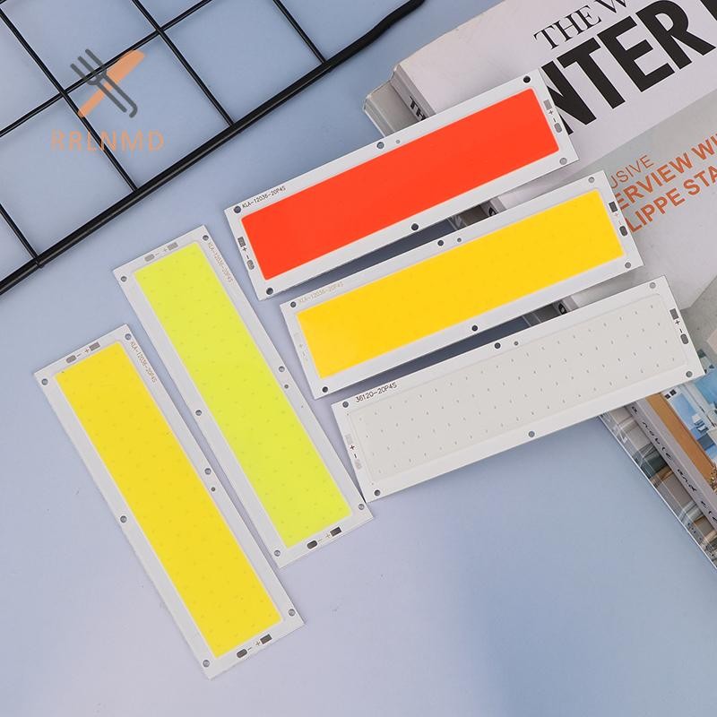 RRLNMD 120x36MM DC 12V LED COB 10W Chip Nguồn Ánh Sáng Dải Bóng Đèn Bảng Lạnh Trắng Tự Nhiên Trắng Ấm Trắng Xanh Đỏ Cho DIY Đèn Ô Tô MỚI