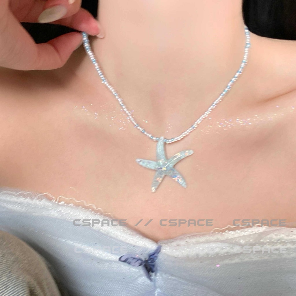 Vòng cổ dễ thương dopamine hình nấm nhỏ đính cườm - Thời trang hoạt hình ngày lễ quà tặng phụ kiện