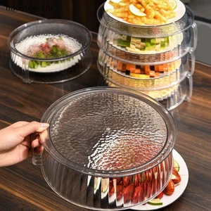 HA Lò Vi Sóng Chống Bắn Bát PET Chịu Nhiệt Độ Cao Nhựa Gia Đình Thực Phẩm Lò Vi Sóng Tấm Nắp Nóng n