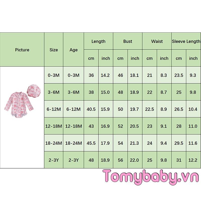 Bé Gái Rash Guard Đồ Bơi Tay Dài Cổ Chữ O In Nơ Bộ Đồ Tắm Có Mũ