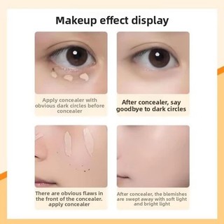 Kem che khuyết điểm KATO Kem che khuyết điểm ba màu che khuyết điểm mụn quầng thâm Kem che khuyết điểm mỏng và dưỡng ẩm không cần trang điểm trên mặt Kem che khuyết điểm Trang điểm mặt