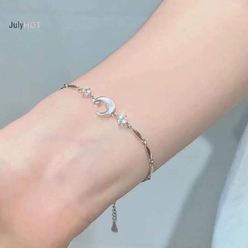 JULYHOT Thời Trang Hoa Anh Đào Vòng Tay Dành Cho Nữ Bé Gái Sáng Bóng Nơ Quyến Rũ Lắc Tay Dự Tiệc Phụ Kiện Trang Sức Quà Tặng Massivedeals