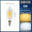 Bóng đèn dây tóc LED OIMG E14 E27 220V 4W 6W Bóng đèn tiết kiệm năng lượng C35 C35L A60 G45 S764 Ánh sáng trắng 6000K Ánh sáng ấm 3000K Siêu sáng