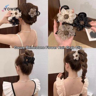 YOWEI Thanh Lịch Kim Cương Giả Hoa Mặt Trời Thời Trang Đuôi Ngựa Vuốt Tóc Cho Nữ Cô Gái Ngọt Ngào Thời Trang Phụ Kiện Tóc Quà Tặng VN