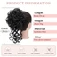 THEGIRL8B Bùng Tóc Xoăn Lộn Xộn, Dây Rút Co Giãn Đuôi Ngựa Nối Dài Sóng Lớn Chignon, Phụ Kiện Tóc Lông Tơ Scrunchies Giả Tóc Miếng Đảng