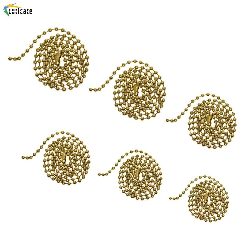 Cuticate 1 Dây Đồng Thau Tròn Hạt Bóng Dây Chuyền Connecor Cho Trang Sức Làm 20 Inch