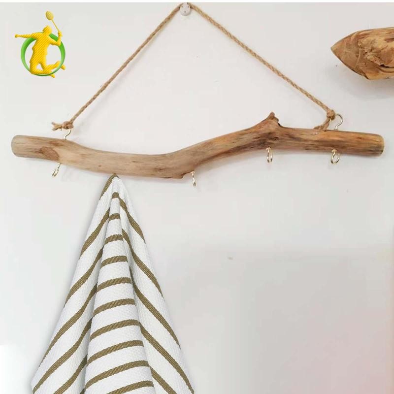 Móc Gỗ Treo Tường Gỗ Trôi Móc Trang Trí Dễ Dàng Sử Dụng Vintage Có Móc