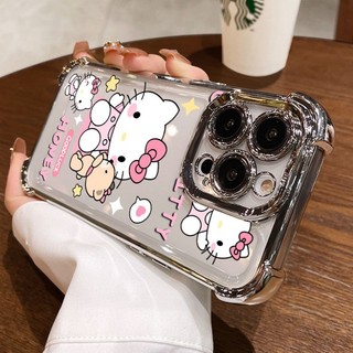Ốp Điện Thoại Tranh Hồng Fashion Cat Cho Realme C63 C60 C75 GT7 Pro C51 C53 C55 C35 C33 C31 C30 C30S C11 Note 50 Narzo 50i 50A Prime Trong Suốt Bảo Vệ Toàn Diện Vỏ Mềm Chống Sốc