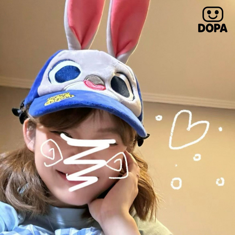 Giao hàng nhanh Mũ bóng chày cosplay Judy Nick Mũ thỏ Judy hoạt hình Mũ động vật điên Mùa thu đông Mũ tai mèo và mỏ vịt