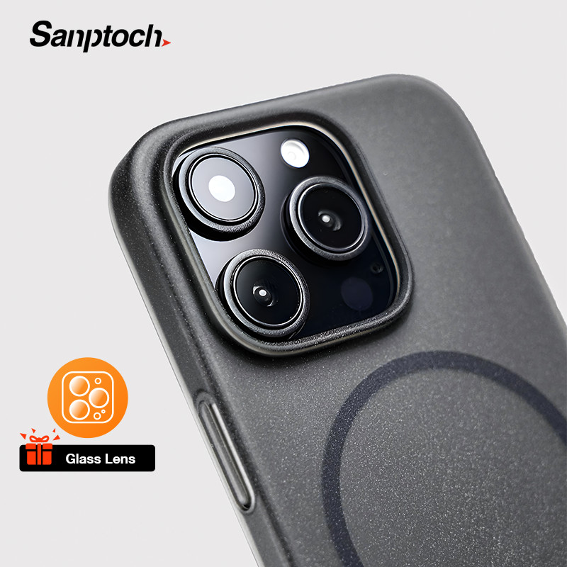 Ốp điện thoại họa tiết mờ bằng đá sa thạch Sanptoch cho iPhone 16 / 15 / 14 / 13 / 12 Pro Max Tương thích với Vỏ bảo vệ PC mờ từ tính Vỏ bảo vệ PC siêu mỏng