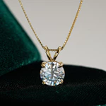 [Đi kèm với chứng chỉ GRA] Vòng cổ Moissanite thật 1CT, Mặt dây chuyền vòng cổ kim cương nữ bạc S925 thời trang — ảnh 2