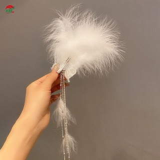 Handmade Bướm Bên Kẹp Tóc Ngọc Trai Lông Vũ Trang Trí Đám Cưới Mũ Đội Đầu Cho Dày Xoăn Tạo Kiểu Tóc Trang Trí