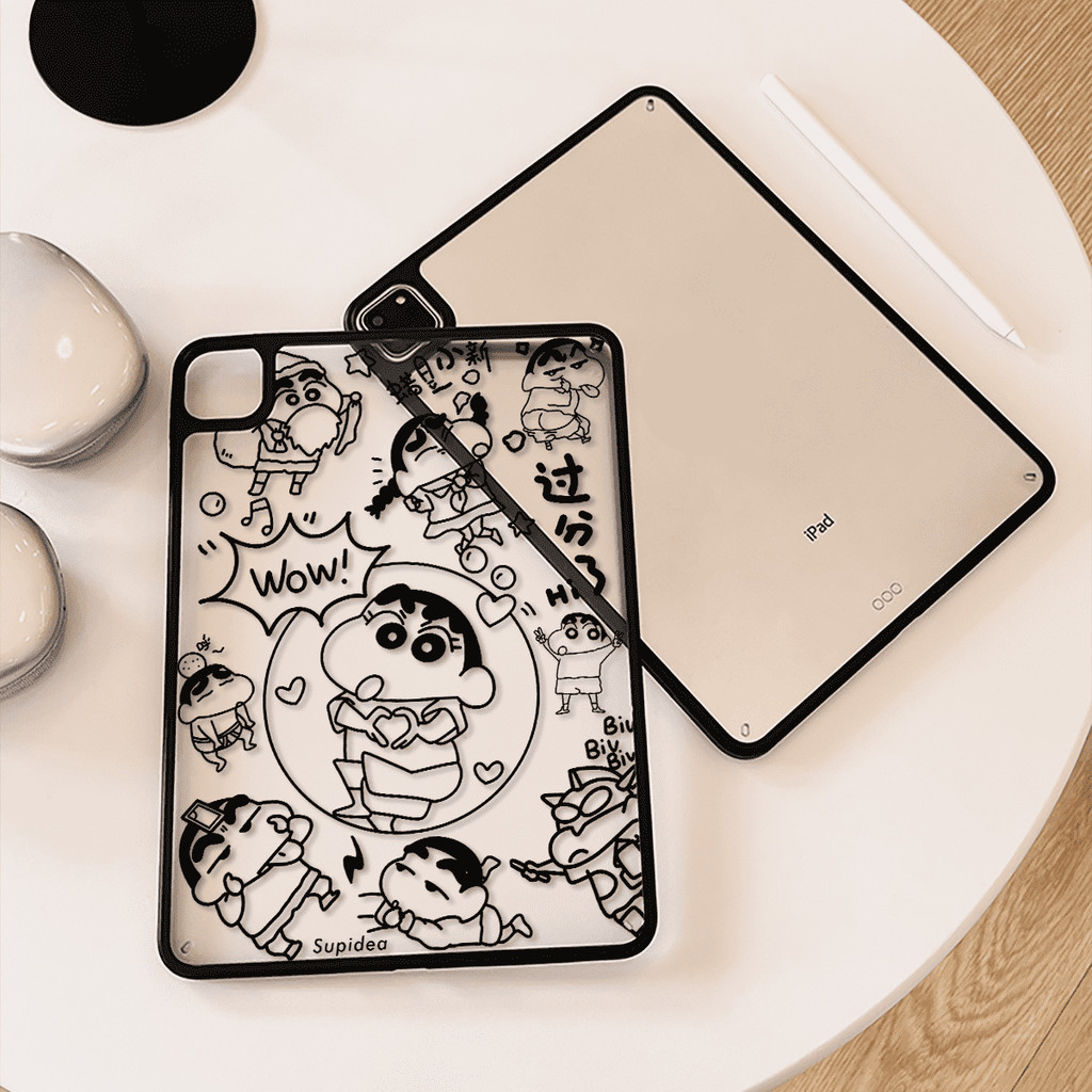 Vỏ Acrylic Cứng Tuya Crayan Dành Cho Mini6 Mini7 A17Pro IPad 5 6 7 8 9 10 11 A16 Air 2 3 4 5 6 Air 11 M2 Pro10.5 10.2 "Pro11 2018 2020 2021 2022 M4 Pro13 2024 2025