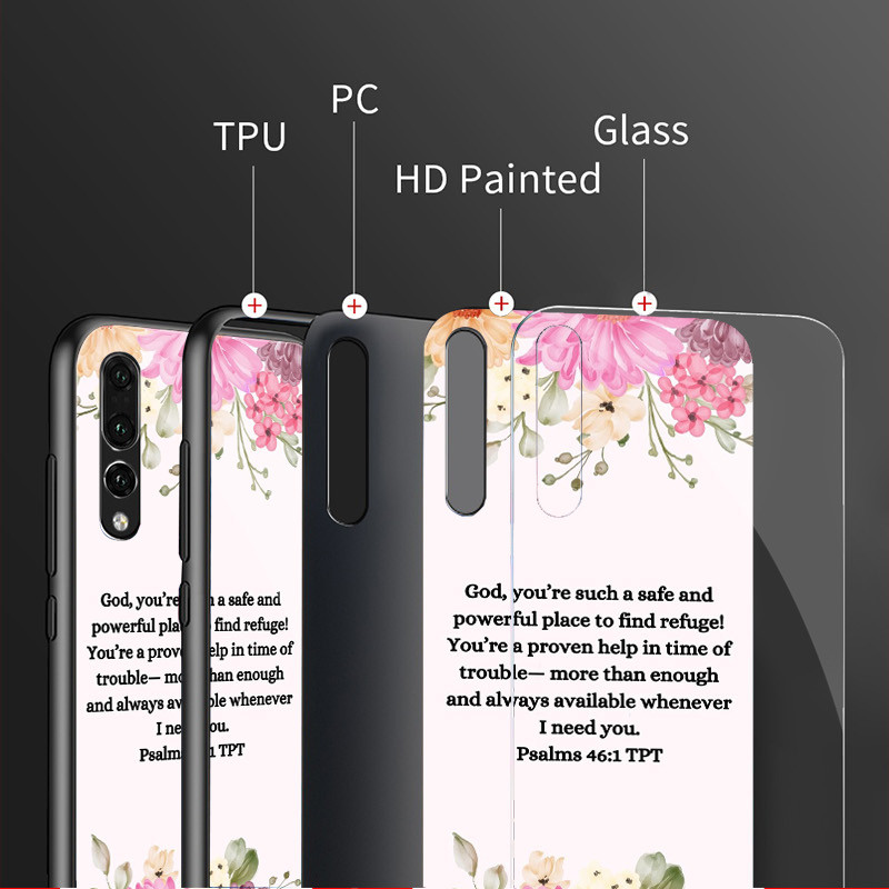 Chúa Giêsu Chúa Kitô Câu Kinh Thánh Thánh Thánh Vịnh 04 Vỏ Điện Thoại Kính Cho IPhone 16 15 14 13 12 11 Pro XR XS Max Plus Mini X XR 8 7 6s SE2 / 3