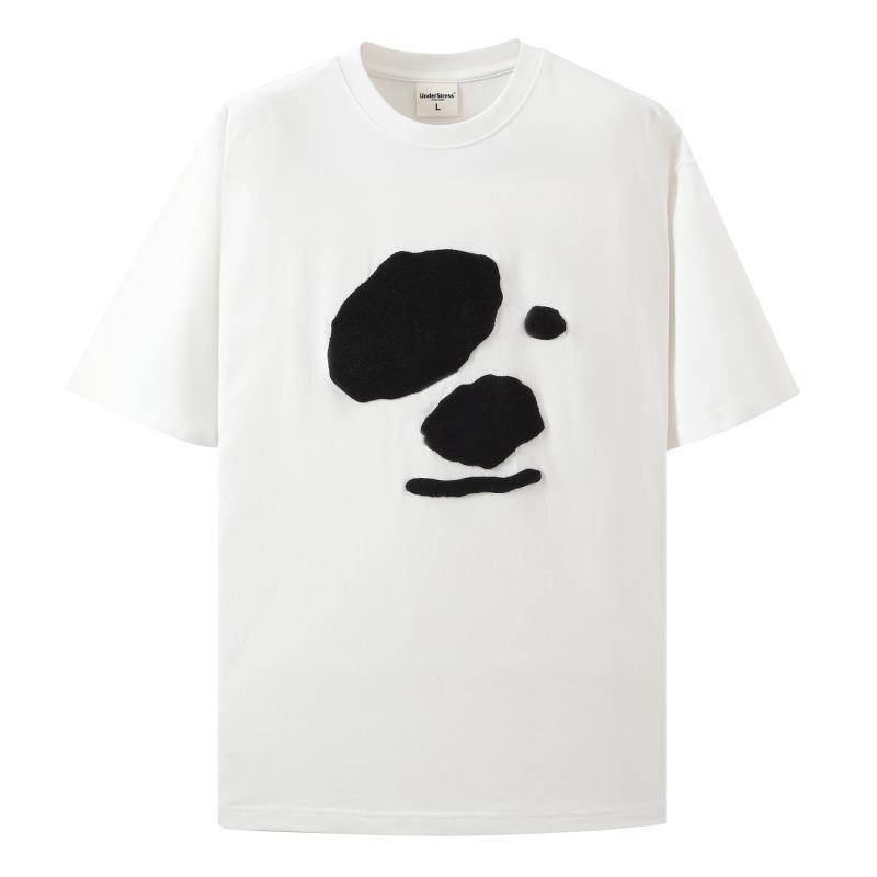 2025 Áo Thun Nữ Dễ Thương Puppy Graphic Loose Fit Mùa Hè Dạo Phố