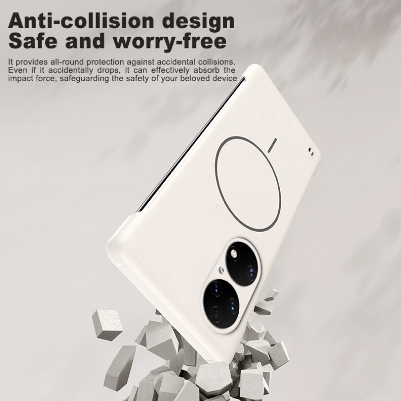 Ốp điện thoại làm mát không khung PC cứng siêu mỏng cho Huawei P50 P50 Pro Vỏ chống sốc từ tính