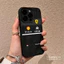 ibumpers Ốp Điện Thoại iPhone Logo Ferrari Phong Cách Đua Xe Tuyệt Vời Họa Tiết Cho IPhone 16 15 14 12 13 11 Pro Max IP 7 8 Plus X XS XR Xếp Ly Ốp Lưng Silicon Mềm Chống Sốc