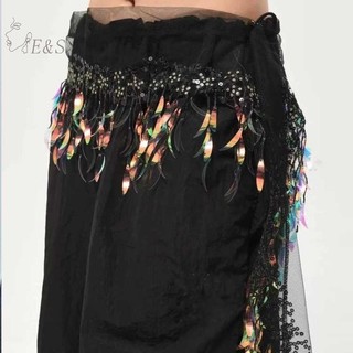 Strongaroetrtomj Tinh Tế Kim Sa Lấp Lánh Dây Thắt Lưng Cho Nữ Bé Gái Bụng Nhảy Múa Đính Kim Sa Lấp Lánh Dây Xích Trang Phục Hông Khăn Dancer Váy VN