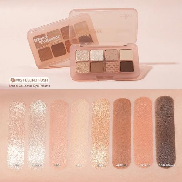 Bảng Phấn Mắt ODBO OD2030 8 Ô Mood Collector Eye Palette Mịn Lì Dễ Tán Lâu Trôi
