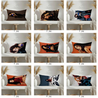 Vỏ gối hình chữ nhật Aespa Vỏ gối Sofa bằng vải Polyester in một mặt Trang trí nhà cửa (Không có lõi)
