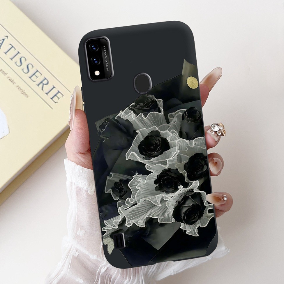 6.52 '' Dành Cho ZTE Blade A51 Ốp Lưng Silicon Mèo Dễ Thương Thời Trang Bướm Hoa Yêu Sơn Chống Sốc Vỏ Điện Thoại ZTE Blade A51 2021 Ốp Lưng