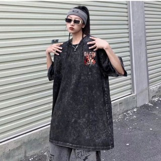 LOCAL BRAND Áo thun Wash Sao Bé Phong Cách Unisex Form Rộng / Áo thun Sao Bé Phông Màu Phong Cách Âu Mỹ