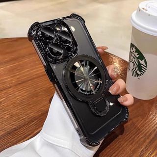 Ốp lưng iPhone chống sốc 4 góc | Giá đỡ từ tính gập gọn | Tiện lợi chắc chắn cho iPhone 11 12 13 14 15 16 17 Pro Max