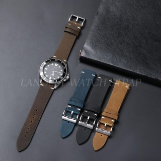 Dây đeo đồng hồ da bò chính hãng mờ 18mm 20mm 21mm 22mm Thay đổi màu sáp Patina Dây đeo đồng hồ đa năng Replacement Retro Vintage Cổ điển Nam Nữ Quà tặng kinh doanh cổ điển
